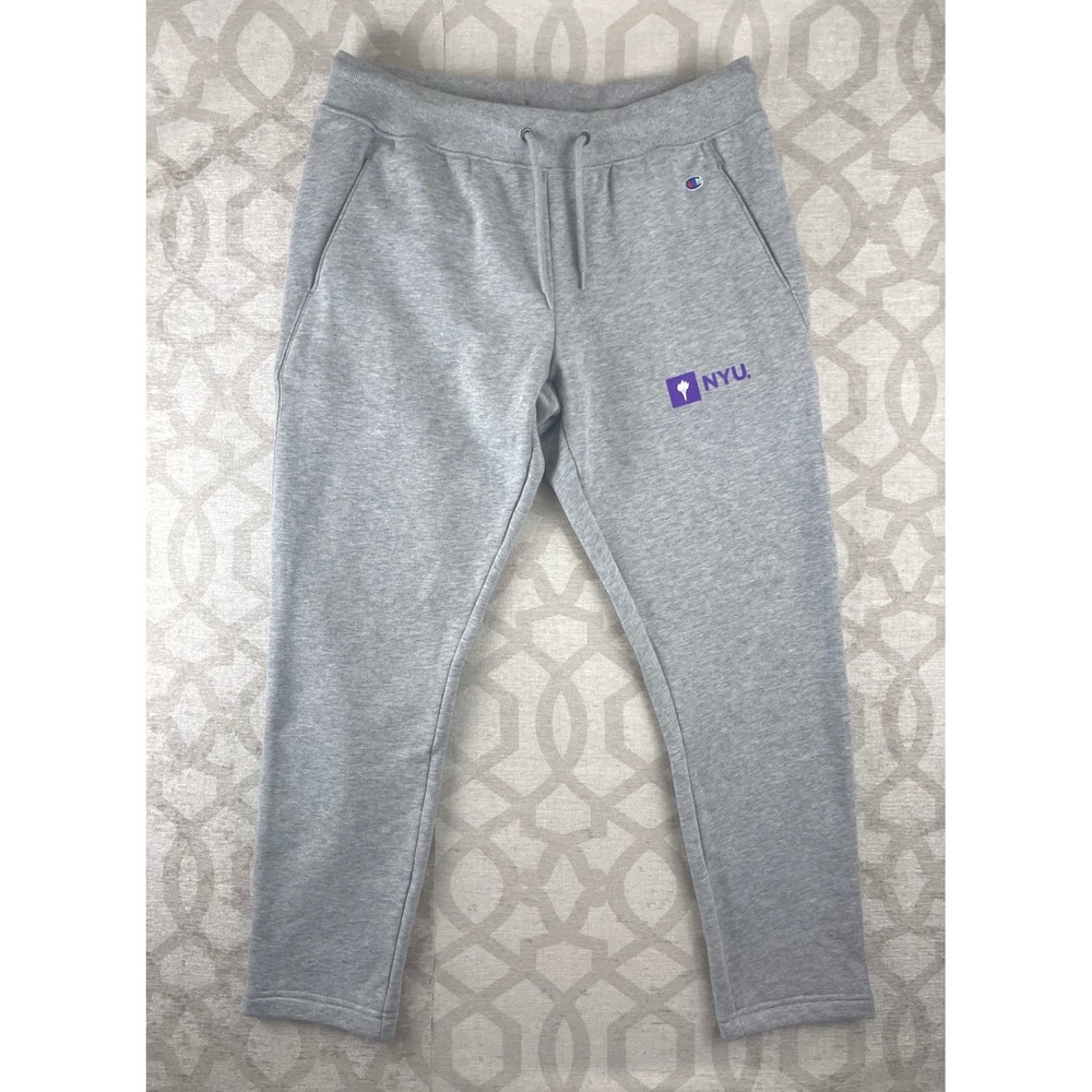 Champion NYU New York University Sweatpants Gray Joggers Womens Medium C6104